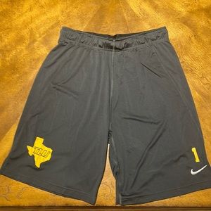 TLU Nike Athletic Shorts w/ #1 - Dark Gray - Men’s Medium